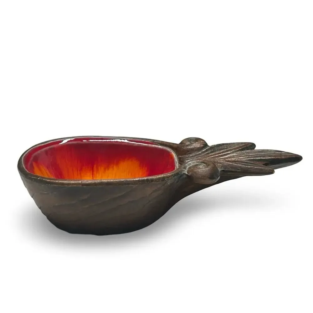 Treasure Craft Pineapple Glazed Trinket Bowl 60s Vintage Tropical Beach Coastal‎